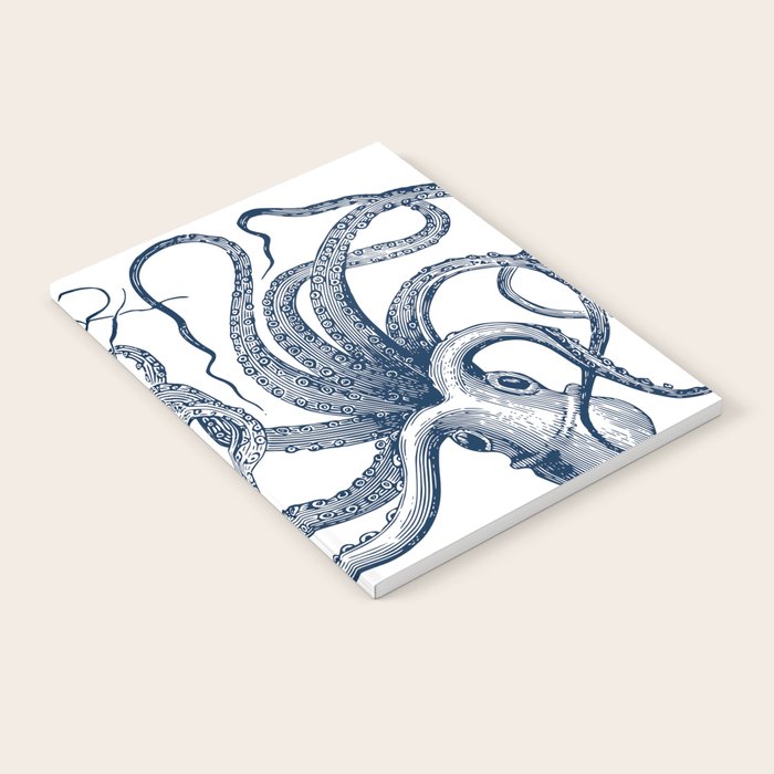 Octopus Navy Notebook Gallery Image 2