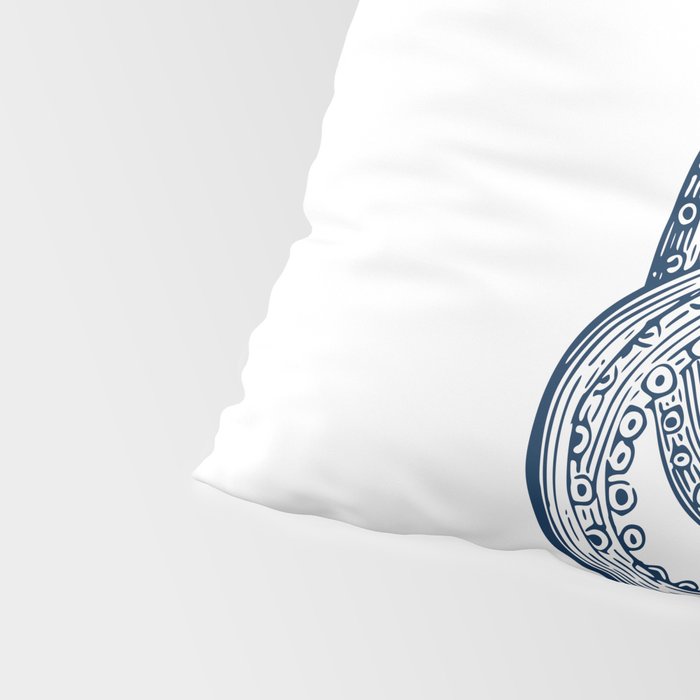 Octopus Navy Pillow Sham Gallery Image 4