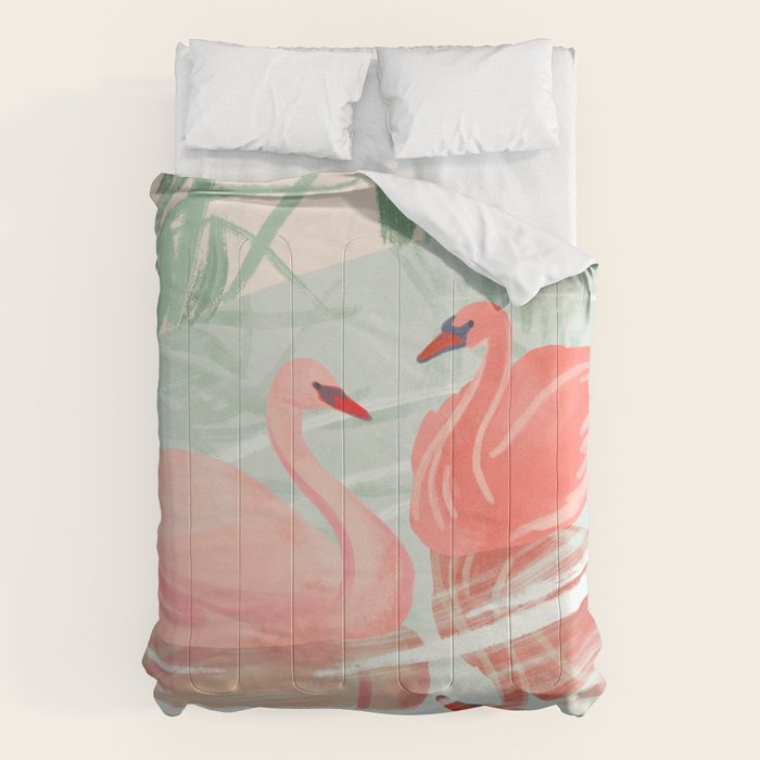 Pink Swans Comforter Gallery Image 6