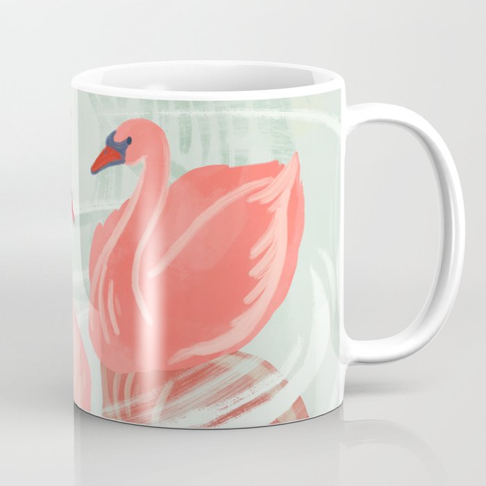 Pink Swans Coffee Mug Gallery Image 1