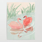 Pink Swans Poster Gallery Image 4