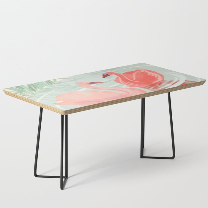 Pink Swans Coffee Table Gallery Image 1