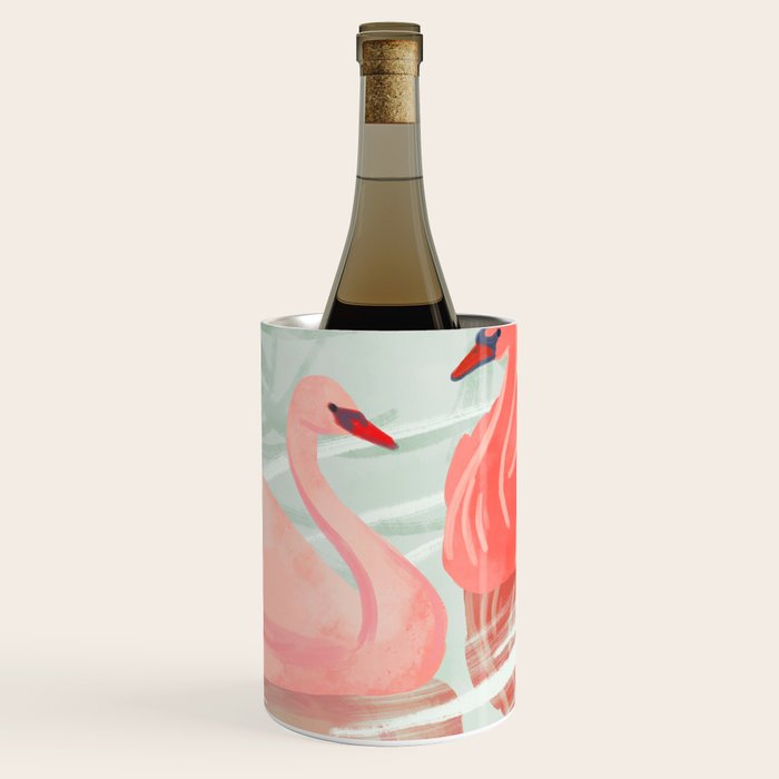 Pink Swans Wine Chiller Gallery Image 1