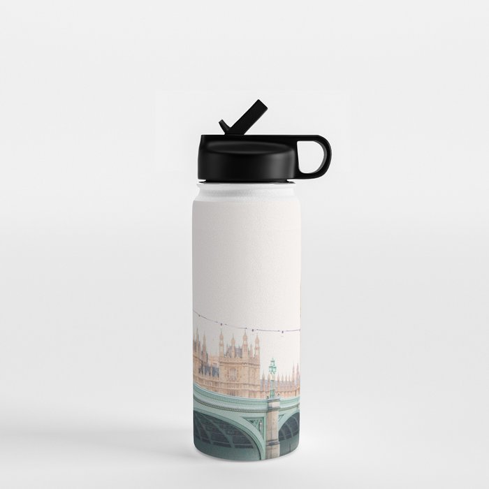 Thames Sunrise - London England Travel Photography Water Bottle Gallery Image 1
