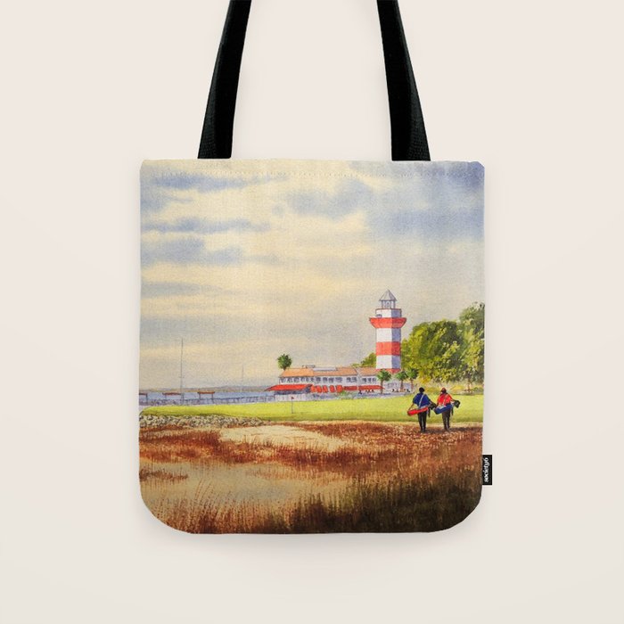 Harbor Town Golf Course SC Tote Bag Gallery Image 1