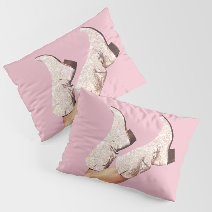 These Boots - Glitter Pink Pillow Sham Gallery Image 3