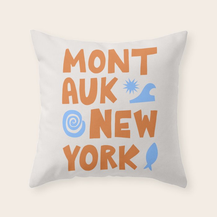 Montauk, New York: Going Places Throw Pillow Gallery Image 6