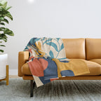 Shapes in Bloom 4 Throw Blanket Gallery Image 1