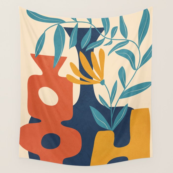 Shapes in Bloom 4 Wall Tapestry Gallery Image 4