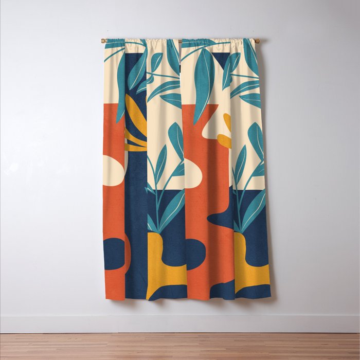 Shapes in Bloom 4 Window Curtain Gallery Image 3