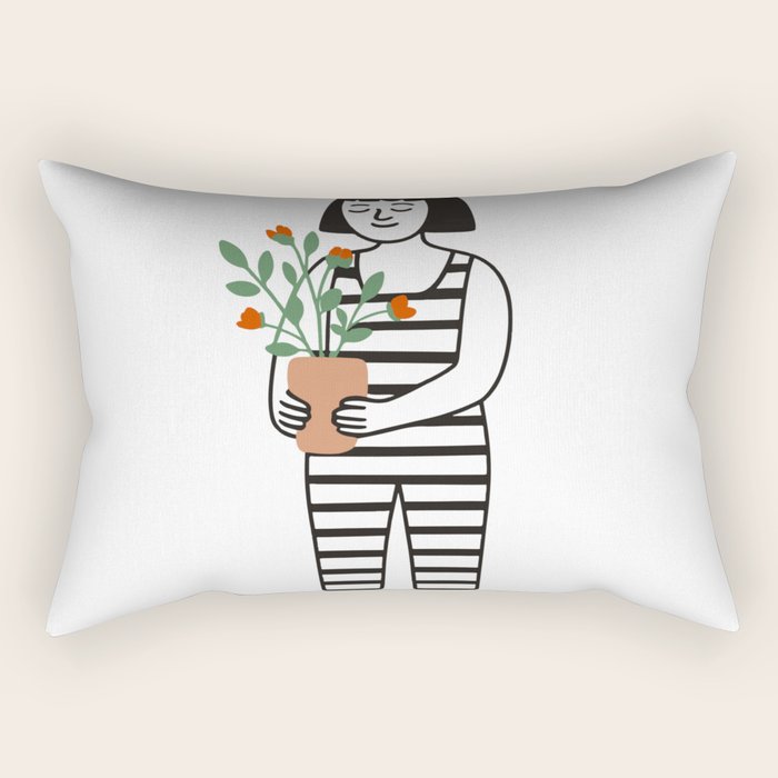 Nurture in Bloom Rectangular Pillow Gallery Image 2