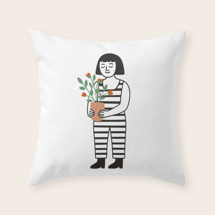 Nurture in Bloom Throw Pillow Gallery Image 6