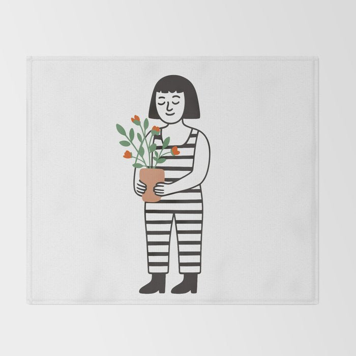 Nurture in Bloom Throw Blanket Gallery Image 2