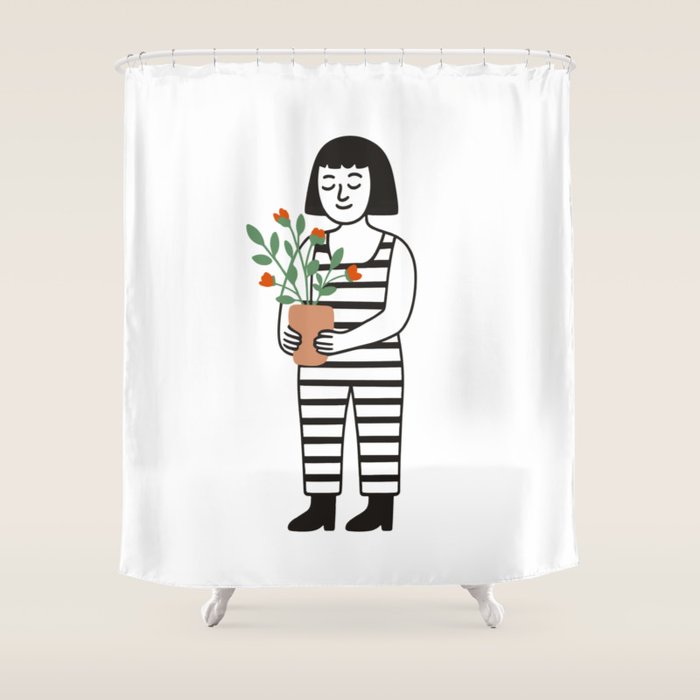 Nurture in Bloom Shower Curtain Gallery Image 1