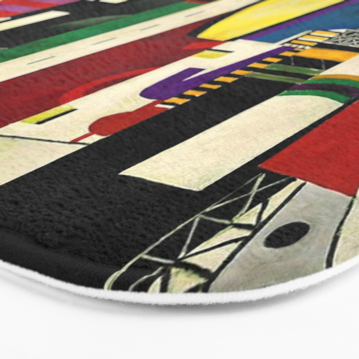 The City - La Ville by by Fernand Léger Bath Mat Gallery Image 3