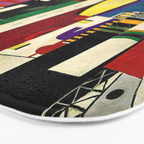 The City - La Ville by by Fernand Léger Bath Mat Gallery Image 3