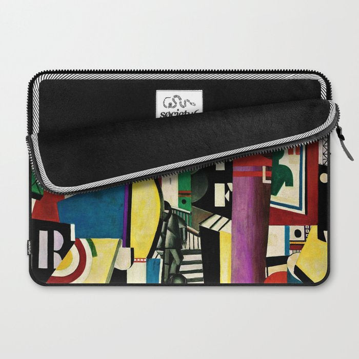 The City - La Ville by by Fernand Léger Laptop Sleeve Gallery Image 2
