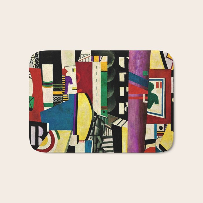 The City - La Ville by by Fernand Léger Bath Mat Gallery Image 1