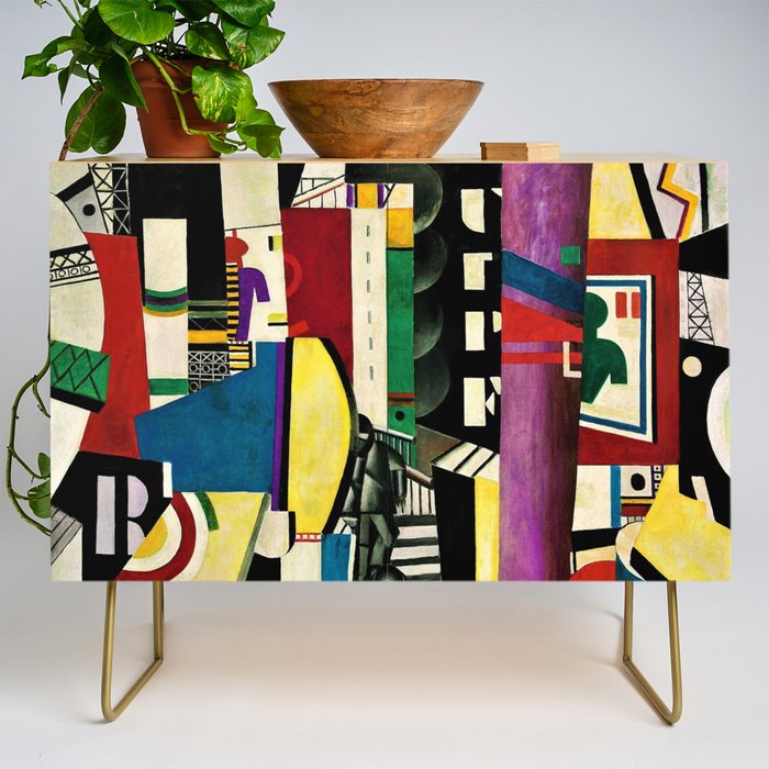 The City - La Ville by by Fernand Léger Credenza Gallery Image 1
