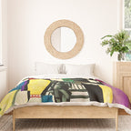 The City - La Ville by by Fernand Léger Duvet Cover Gallery Image 3
