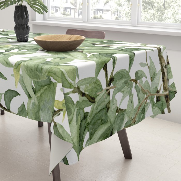 Botanic greenery Tablecloth Gallery Image 3