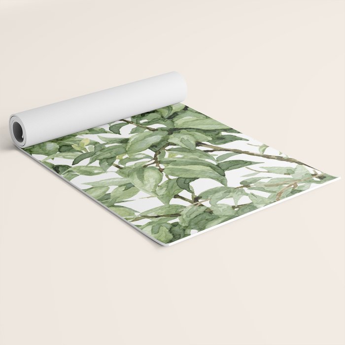 Botanic greenery Yoga Mat Gallery Image 2