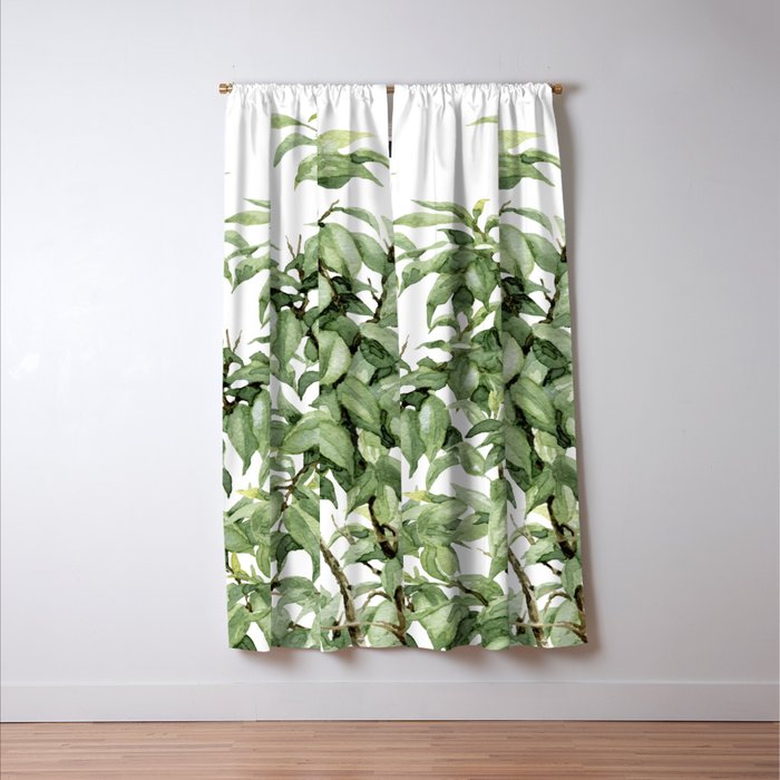 Botanic greenery Window Curtain Gallery Image 3