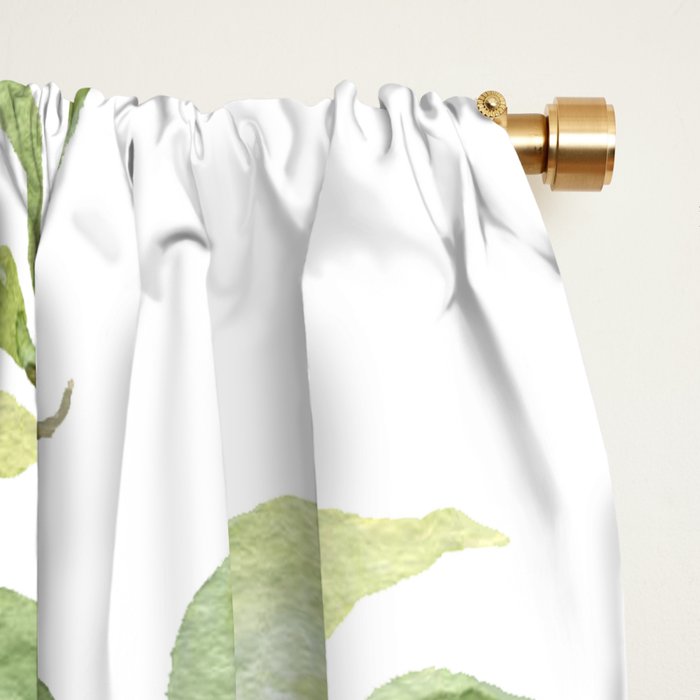 Botanic greenery Window Curtain Gallery Image 2