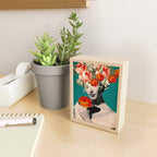 WOMAN WITH FLOWERS Mini Art Print Gallery Image 2