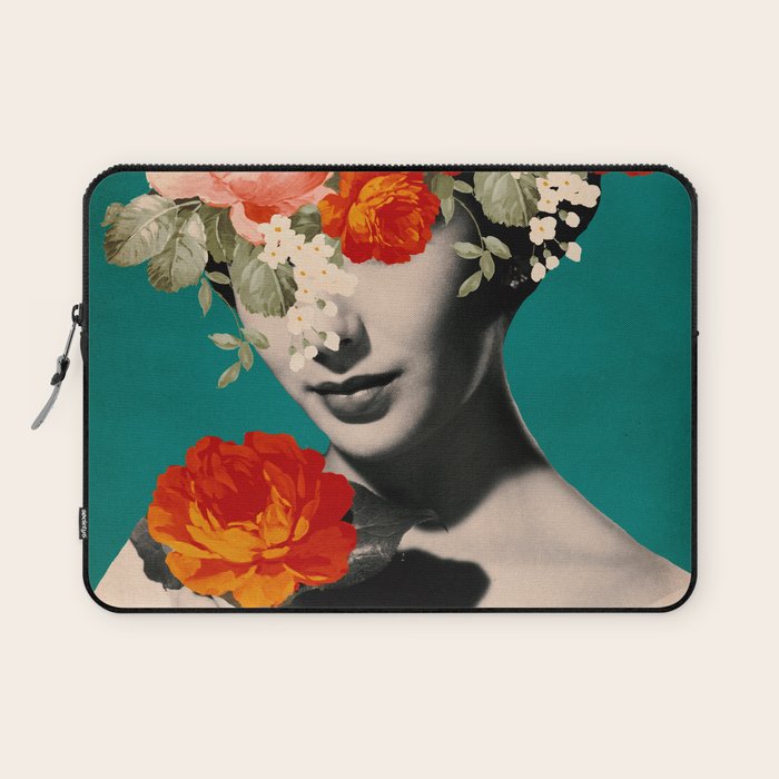 WOMAN WITH FLOWERS Laptop Sleeve Gallery Image 1