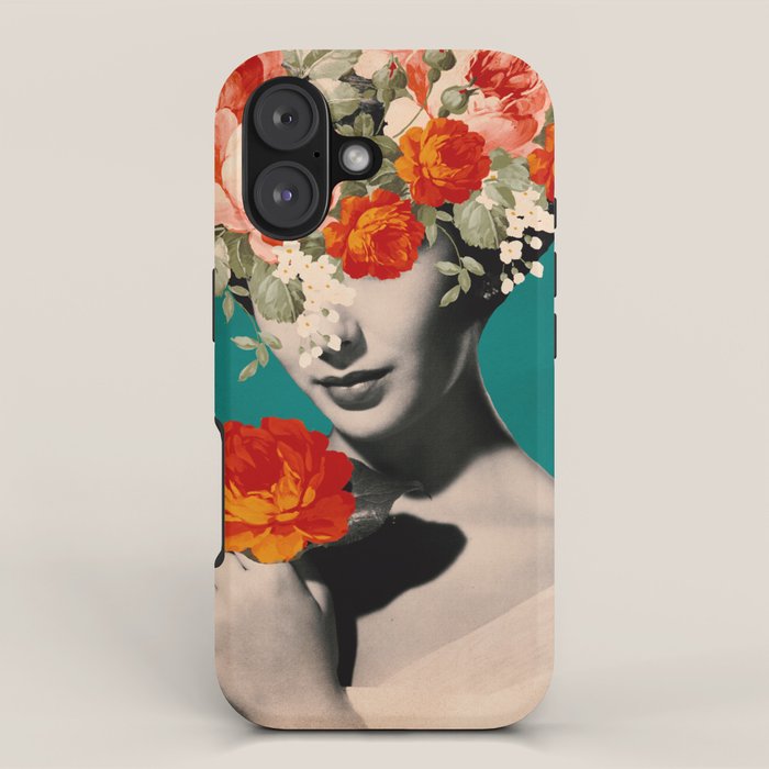 WOMAN WITH FLOWERS iPhone Case Gallery Image 1