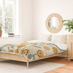Climbing Flowers in Yellow and Green  Duvet Cover Gallery Image 2