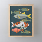 Pond Fishes Mini Art Print Gallery Image 1