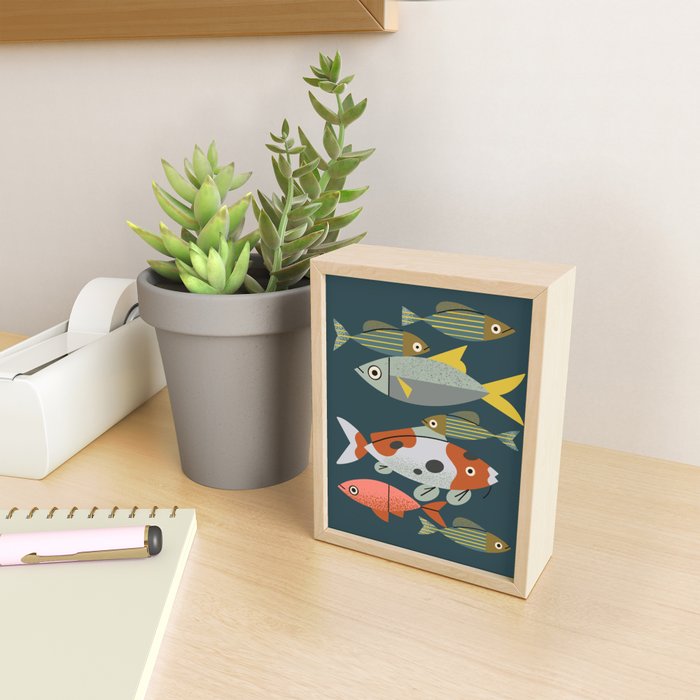 Pond Fishes Mini Art Print Gallery Image 2