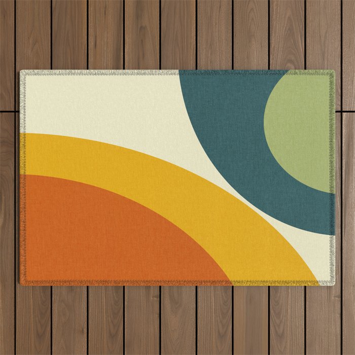 Geometric minimalism  6 Outdoor Rug Gallery Image 1