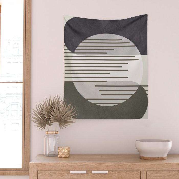 Abstract Geometric Art 50 Wall Tapestry Gallery Image 2