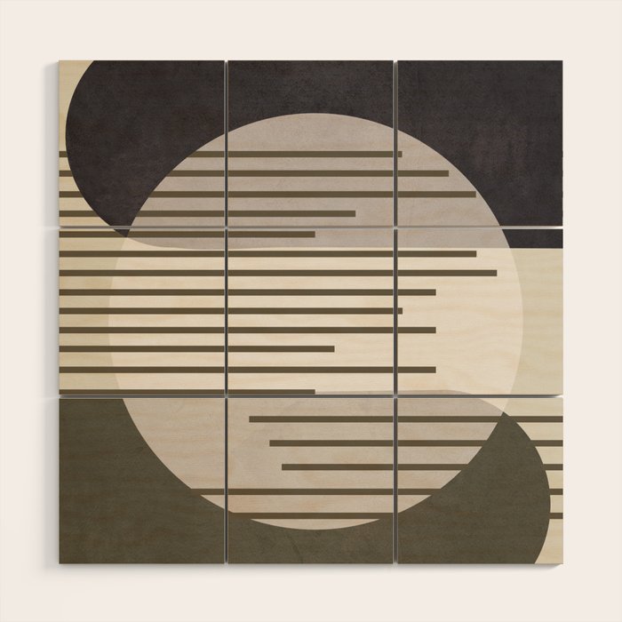 Abstract Geometric Art 50 Wood Wall Art Gallery Image 1