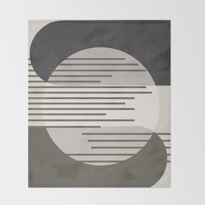 Abstract Geometric Art 50 Throw Blanket Gallery Image 2