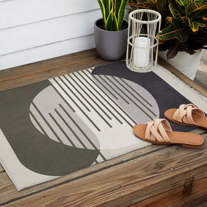 Abstract Geometric Art 50 Outdoor Rug Gallery Image 2