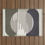 Abstract Geometric Art 50 Outdoor Rug Gallery Image 1