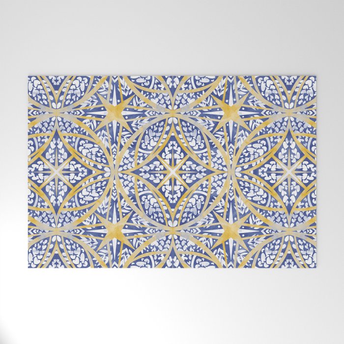 Tile wild leaves starry BY Welcome Mat Gallery Image 1