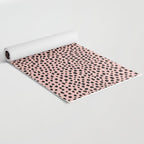 Pink and Black Dalmatian Spots (black/pink) Yoga Mat Gallery Image 2