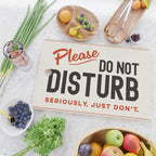 Please Do Not Disturb. Seriously Just Don't. Funny Office Cutting Board Gallery Image 2