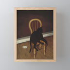 Black Cat on a Chair - Andrew L. von Wittkamp 1850-1875 Mini Art Print Gallery Image 1