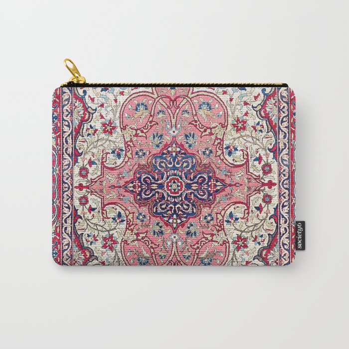 Bakhtiari West Central Persian Rug Print Carry All Pouch Gallery Image 1