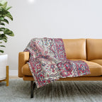 Bakhtiari West Central Persian Rug Print Throw Blanket Gallery Image 1