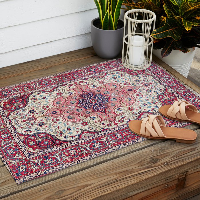Bakhtiari West Central Persian Rug Print Outdoor Rug Gallery Image 2