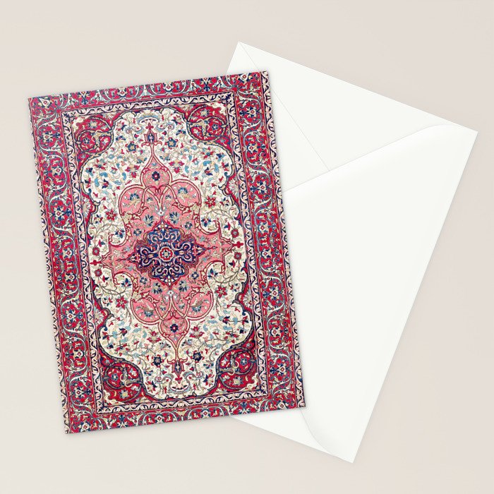 Bakhtiari West Central Persian Rug Print Stationery Card Gallery Image 2