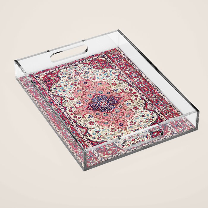 Bakhtiari West Central Persian Rug Print Acrylic Tray Gallery Image 1