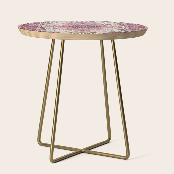 Bakhtiari West Central Persian Rug Print Side Table Gallery Image 1